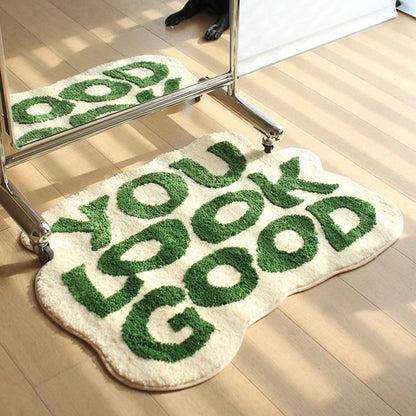 "You Look Good" Plush Rug