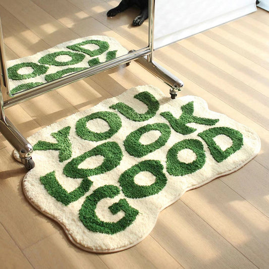 "You Look Good" Plush Rug