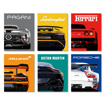 Race Car Poster Random Brand
