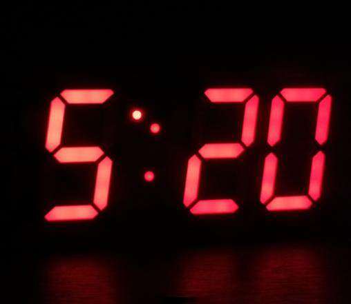LED Mechanical/Digital Clock