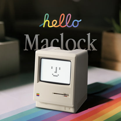 Retro Mac Computer Clock