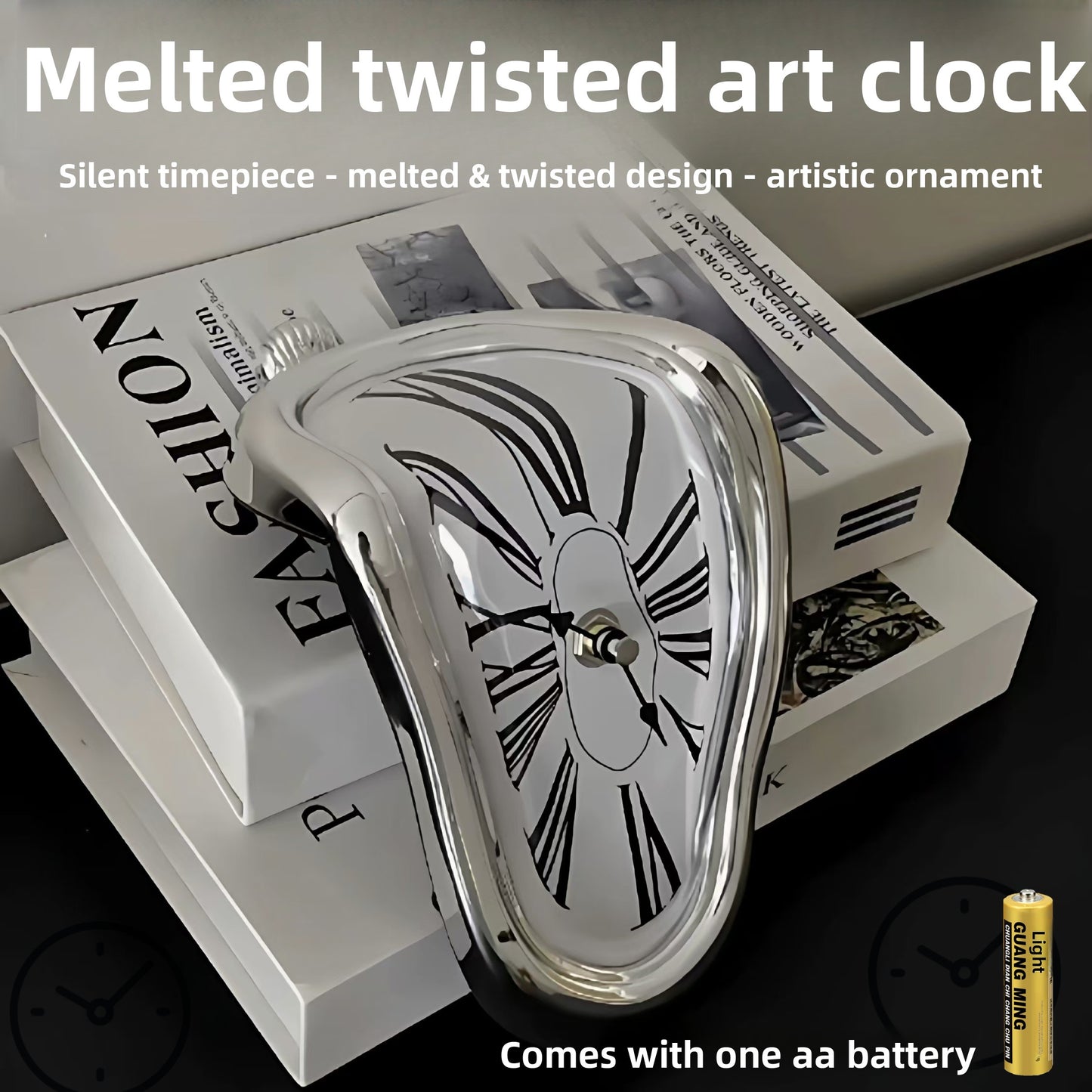 Melting Corner Clock