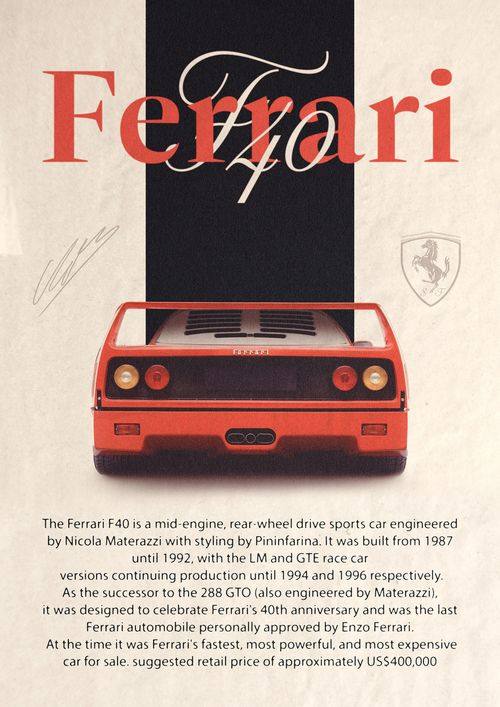 Vintage Sports Car Poster
