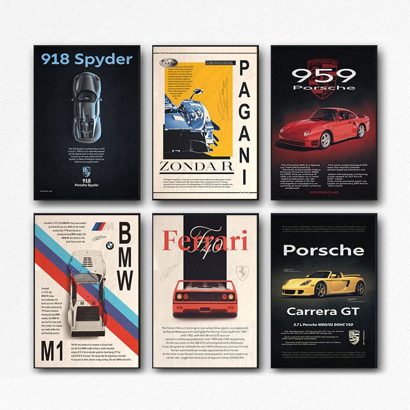 Vintage Sports Car Poster